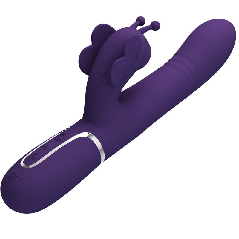 PRETTY LOVE - VIBRADOR COELHO MULTIFUNÇÕES 4 EM 1 BORBOLETA ROXO - Toys "n" Us