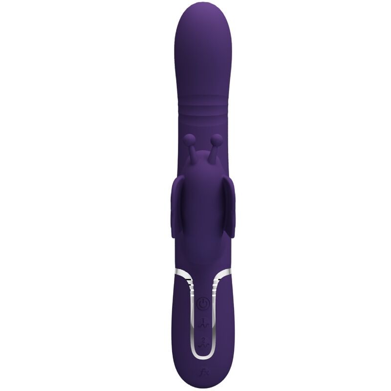 PRETTY LOVE - VIBRADOR COELHO MULTIFUNÇÕES 4 EM 1 BORBOLETA ROXO - Toys "n" Us