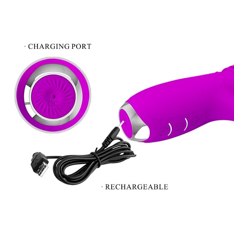 PRETTY LOVE - VIBRADOR DE COELHO RECARREGVEL DOROTHY ROXO - Toys "n" Us