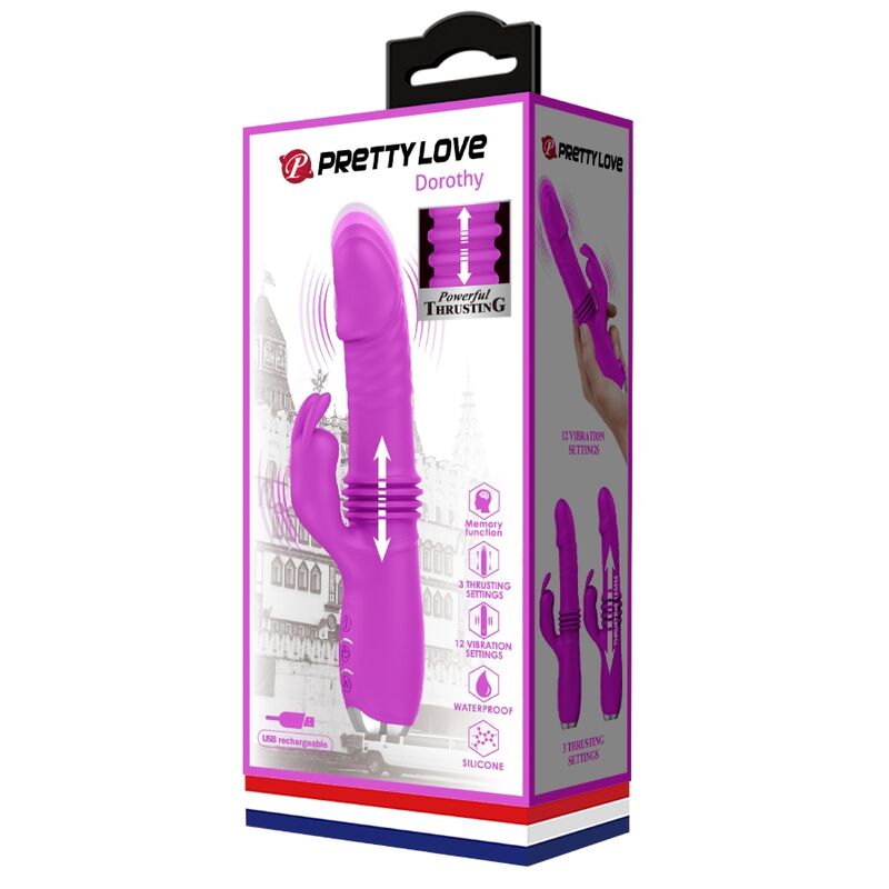 PRETTY LOVE - VIBRADOR DE COELHO RECARREGVEL DOROTHY ROXO - Toys "n" Us