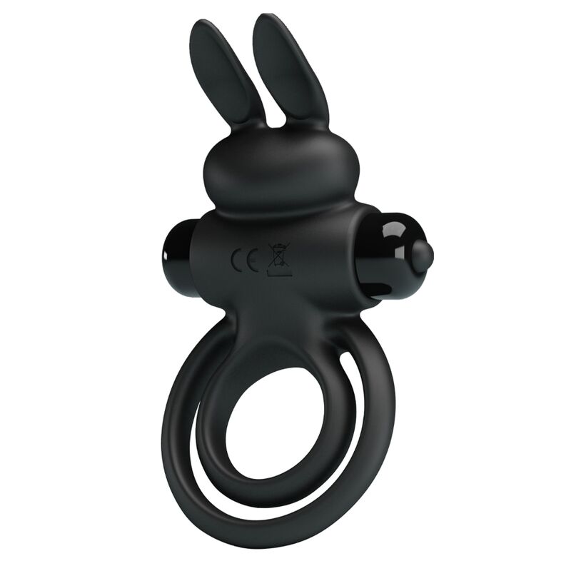 PRETTY LOVE - VIBRADOR III ANEL DE COELHO PARA PÊNIS PRETO - Toys "n" Us