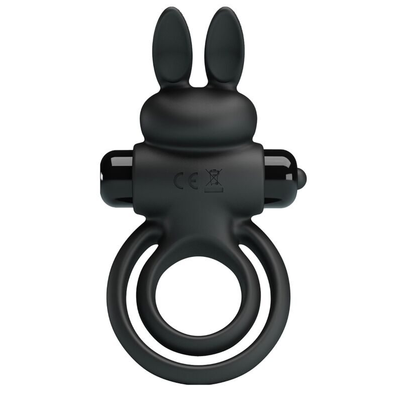PRETTY LOVE - VIBRADOR III ANEL DE COELHO PARA PÊNIS PRETO - Toys "n" Us