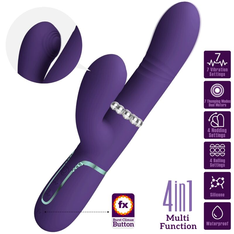 PRETTY LOVE - VIBRADOR MULTIFUNÇÃO G - SPOT ROXO - Toys "n" Us