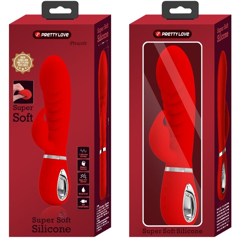 PRETTY LOVE - VIBRADOR PRESCOTT MULTIFUNO G - SPOT VERMELHO - Toys "n" Us