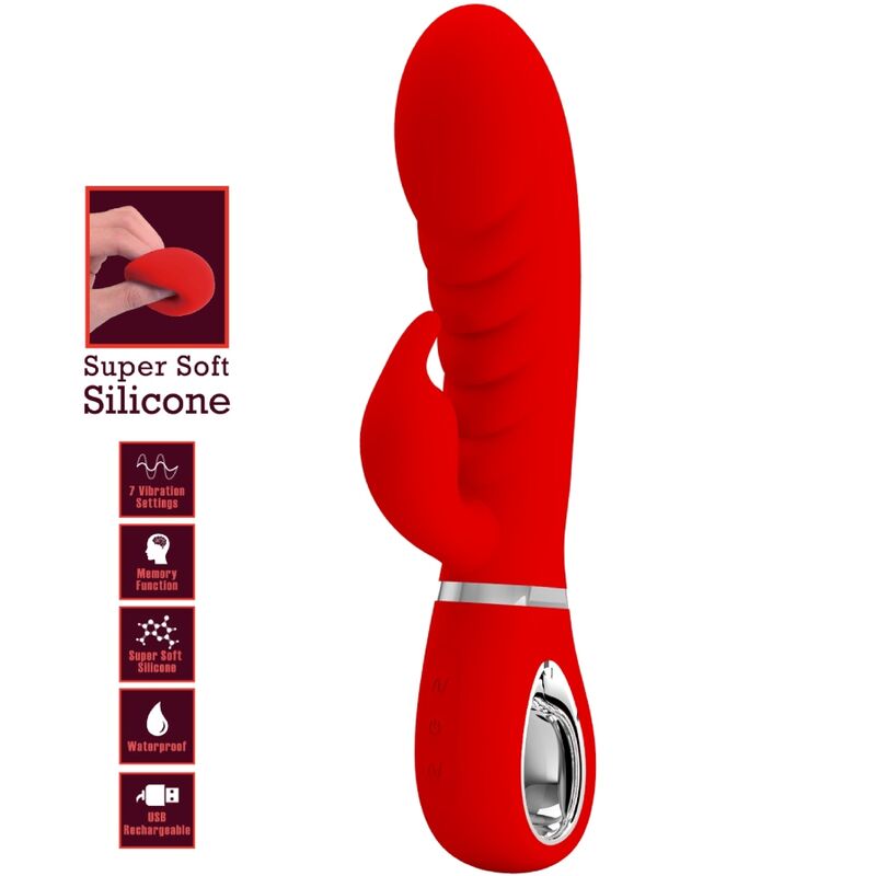 PRETTY LOVE - VIBRADOR PRESCOTT MULTIFUNO G - SPOT VERMELHO - Toys "n" Us