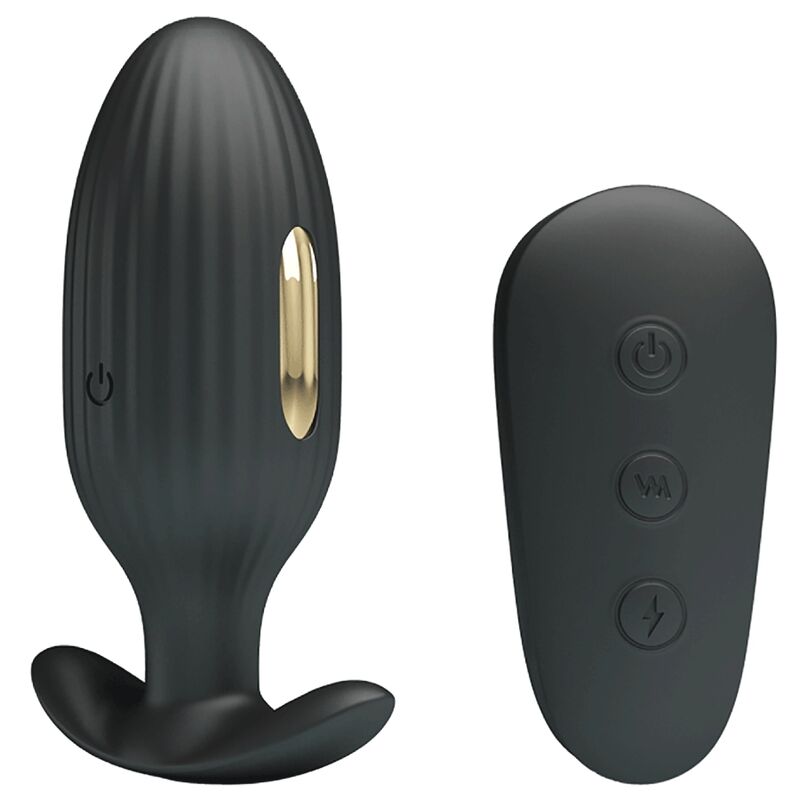 PRETTY LOVE - VIBRADOR RECARREGVEL ANAL KELLY PLUG PRETO - Toys "n" Us