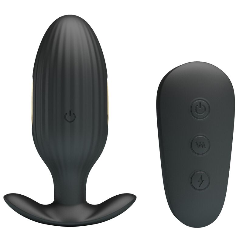 PRETTY LOVE - VIBRADOR RECARREGVEL ANAL KELLY PLUG PRETO - Toys "n" Us