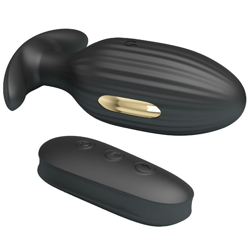 PRETTY LOVE - VIBRADOR RECARREGVEL ANAL KELLY PLUG PRETO - Toys "n" Us