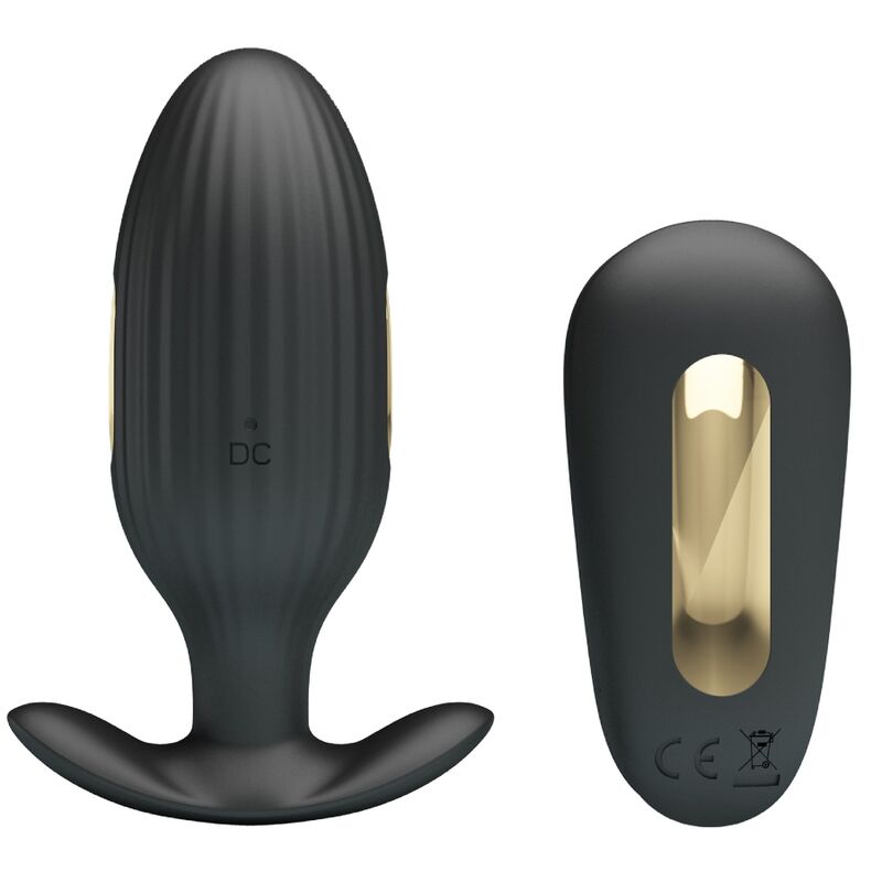 PRETTY LOVE - VIBRADOR RECARREGVEL ANAL KELLY PLUG PRETO - Toys "n" Us