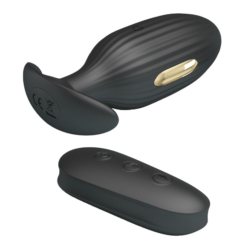 PRETTY LOVE - VIBRADOR RECARREGVEL ANAL KELLY PLUG PRETO - Toys "n" Us