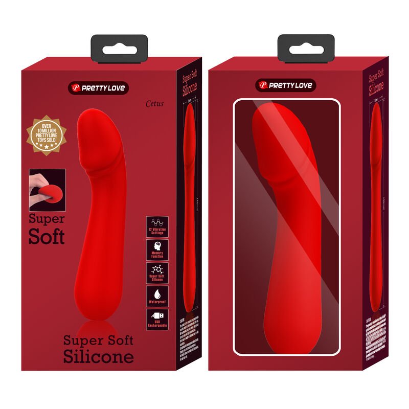 PRETTY LOVE - VIBRADOR RECARREGVEL CETUS VERMELHO - Toys "n" Us