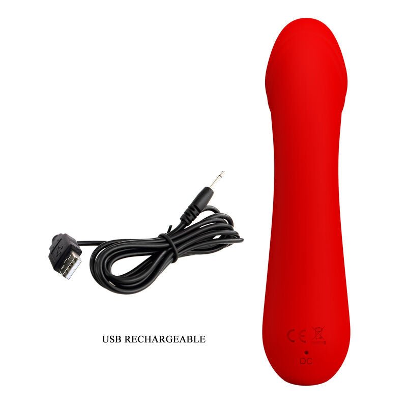 PRETTY LOVE - VIBRADOR RECARREGVEL CETUS VERMELHO - Toys "n" Us