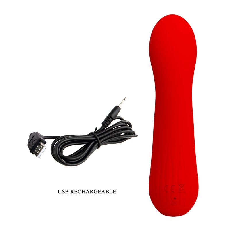 PRETTY LOVE - VIBRADOR RECARREGVEL FAUN VERMELHO - Toys "n" Us