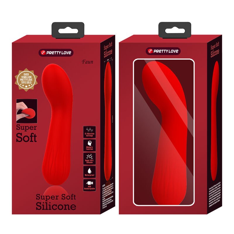 PRETTY LOVE - VIBRADOR RECARREGVEL FAUN VERMELHO - Toys "n" Us