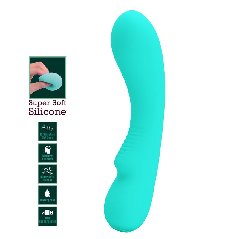 PRETTY LOVE - VIBRADOR RECARREGVEL PRESCOTT AQUA VERDE - Toys "n" Us
