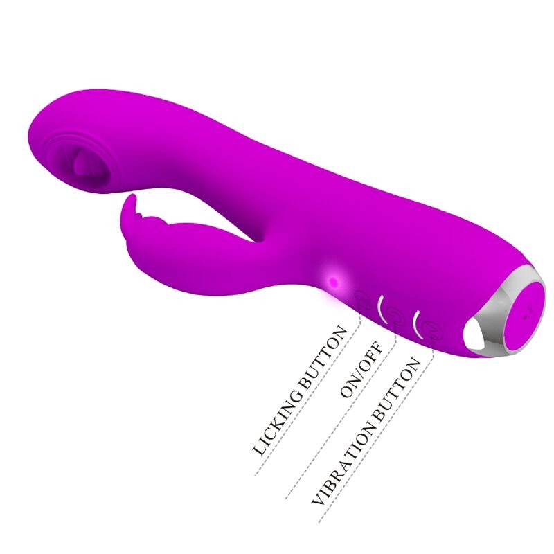 PRETTY LOVE - VIBRADOR RECARREGVEL RACHEL COM SUCKER ROXO - Toys "n" Us