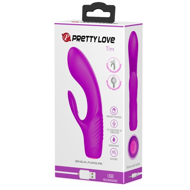 PRETTY LOVE - VIBRADOR RECARREGVEL TIM ROXO - Toys "n" Us