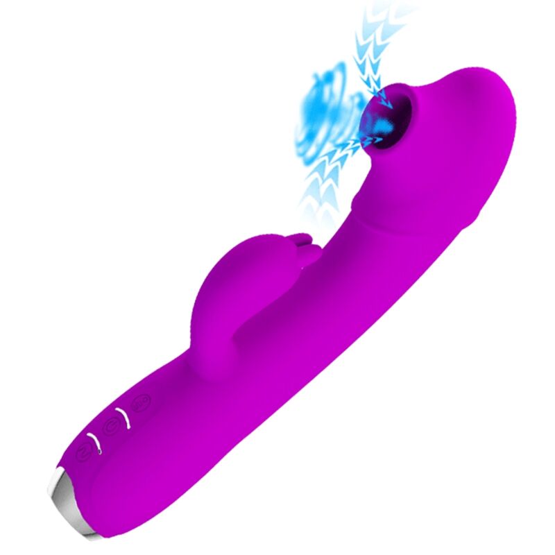 PRETTY LOVE - VIBRADOR SUCKER RECARREGVEL REGINA ROXO - Toys "n" Us