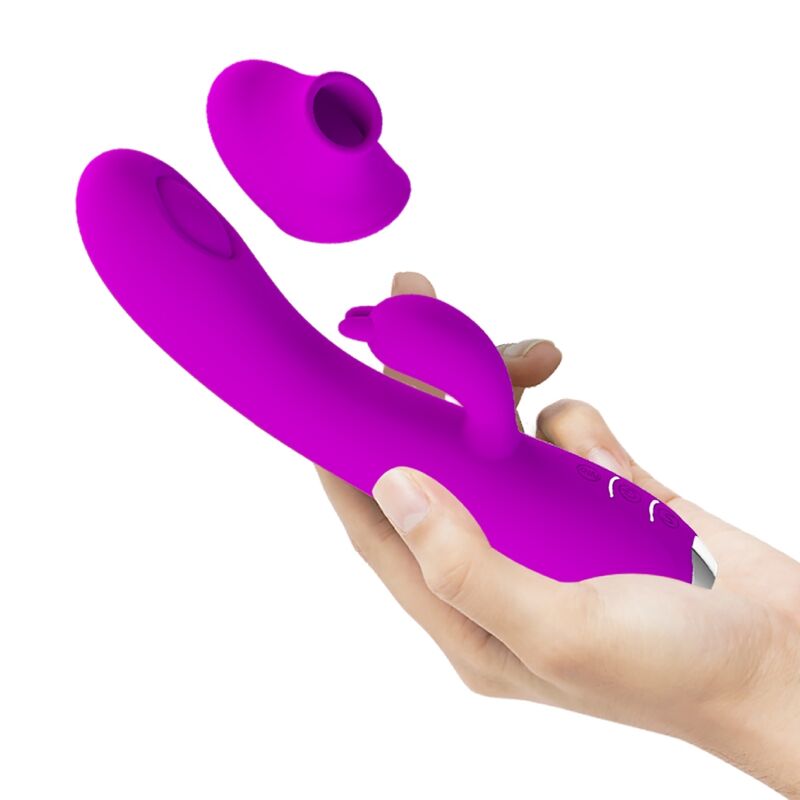 PRETTY LOVE - VIBRADOR SUCKER RECARREGVEL REGINA ROXO - Toys "n" Us