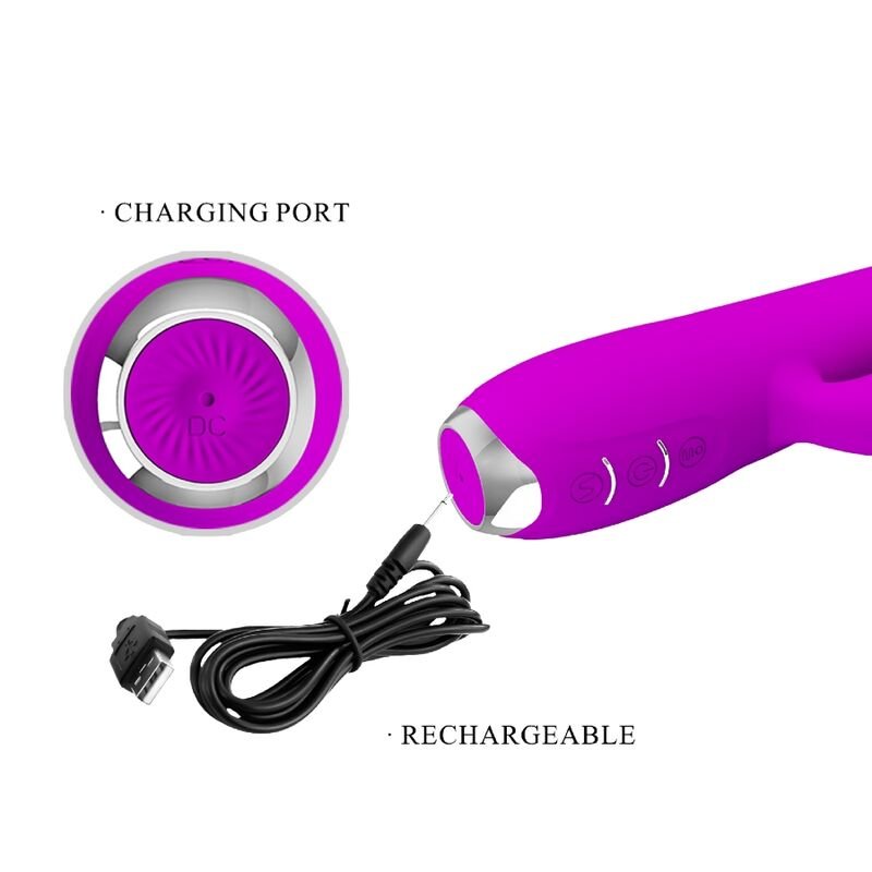 PRETTY LOVE - VIBRADOR SUCKER RECARREGVEL REGINA ROXO - Toys "n" Us