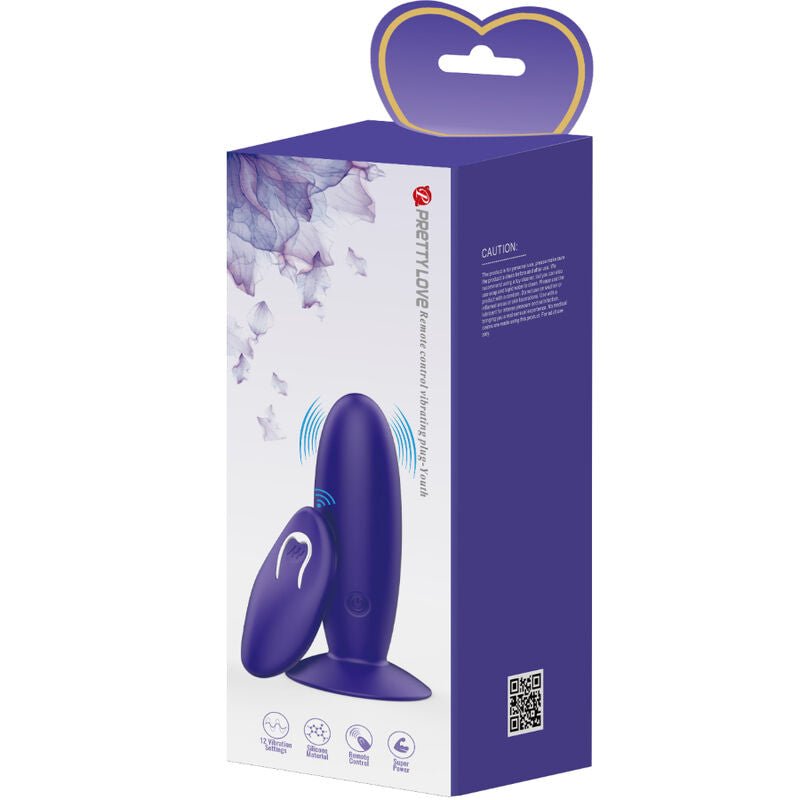 PRETTY LOVE - YOUTH PLUG ANAL VIBRATOR REMOTE CONTROL VIOLET - Toys "n" Us