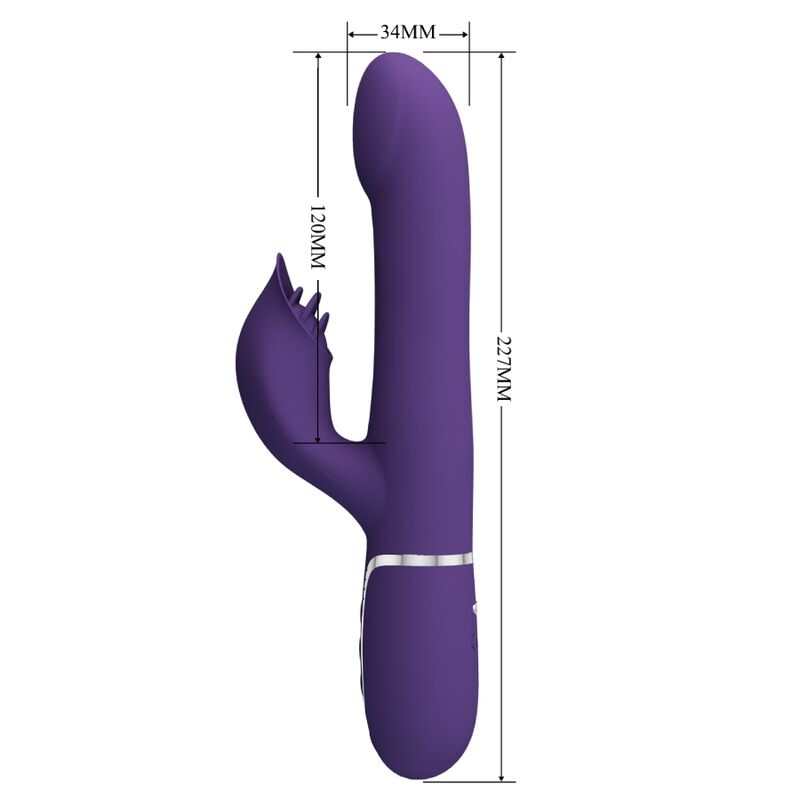 PRETTY LOVE - ZALIN VIBRADOR DE COELHO PÉROLAS 4 EM 1 ROXO - Toys "n" Us