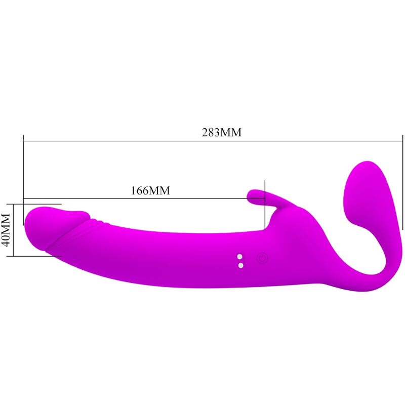 PRETTY LOVE - ZANINI STRAPLESS STRAP - ON 10 VIBRATIONS PURPLE - Toys "n" Us
