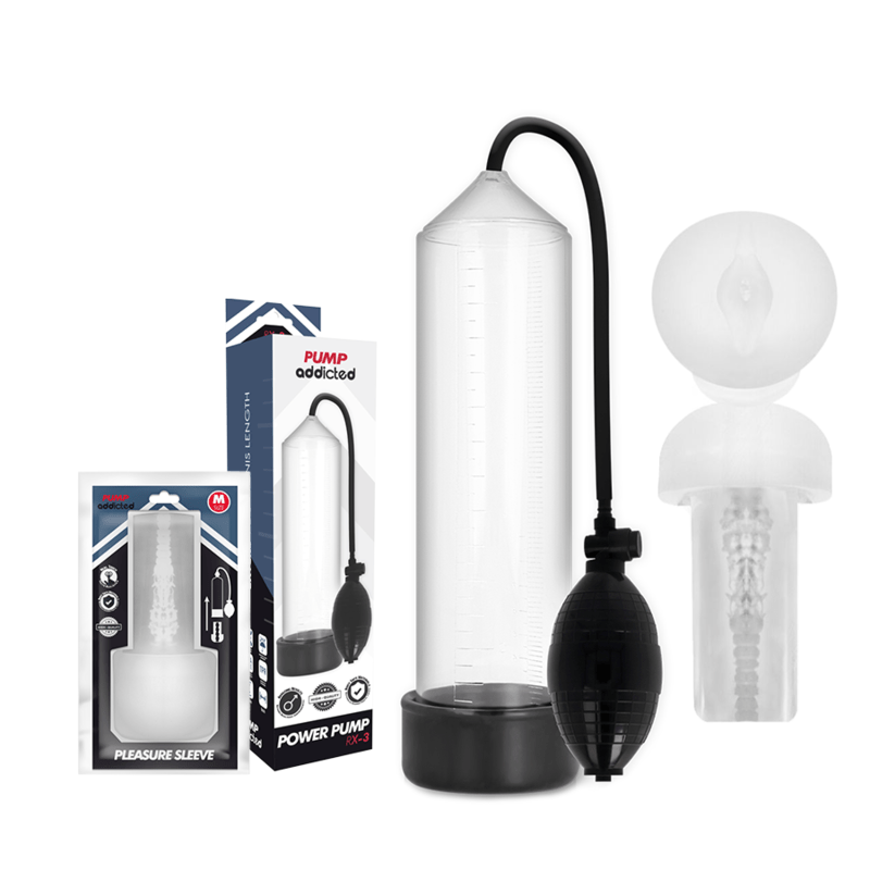 PUMP ADDICTED - RX3 TRANSPARENT WITH PLEASURE SLEEVE - Toys "n" Us