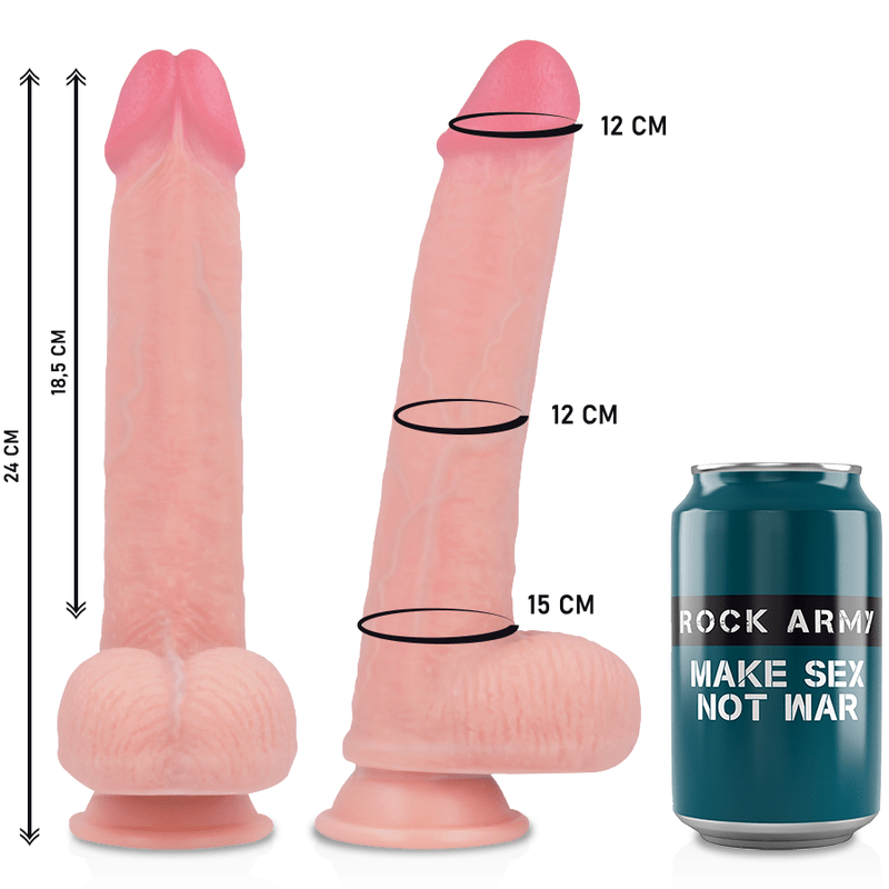 ROCKARMY - ARN S + LIQUID SILICONE DILDO PREMIUM KINGCOBRA 24 CM - O - 4.77 CM - Toys "n" Us