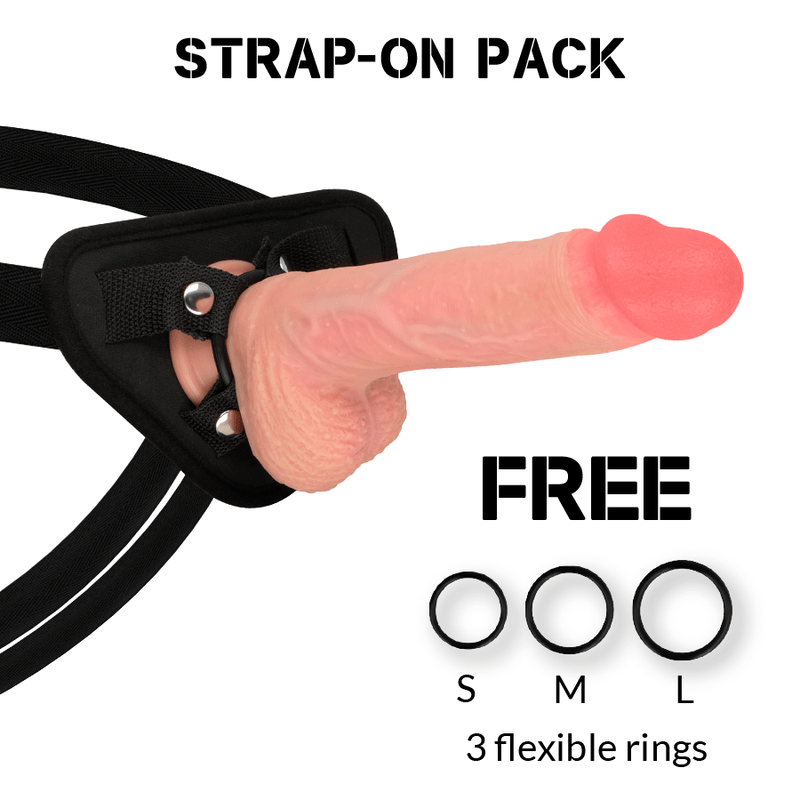 ROCKARMY - HARNESS + LIQUID SILICONE PREMIUM SPITFIRE REALISTIC 21 CM - O - 4.62 CM - Toys "n" Us