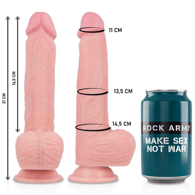 ROCKARMY - HARNESS + LIQUID SILICONE PREMIUM SPITFIRE REALISTIC 21 CM - O - 4.62 CM - Toys "n" Us