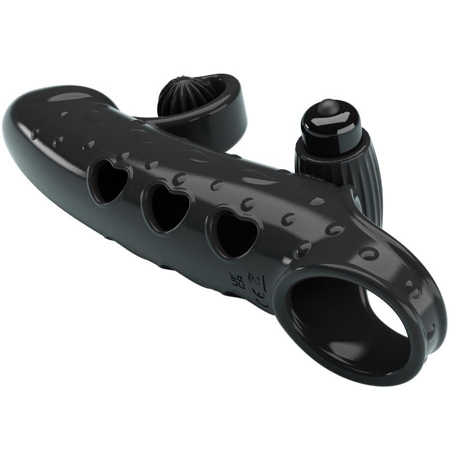 ROMANCE - VIBRATING PENIS SLEEVE BLACK - Toys "n" Us