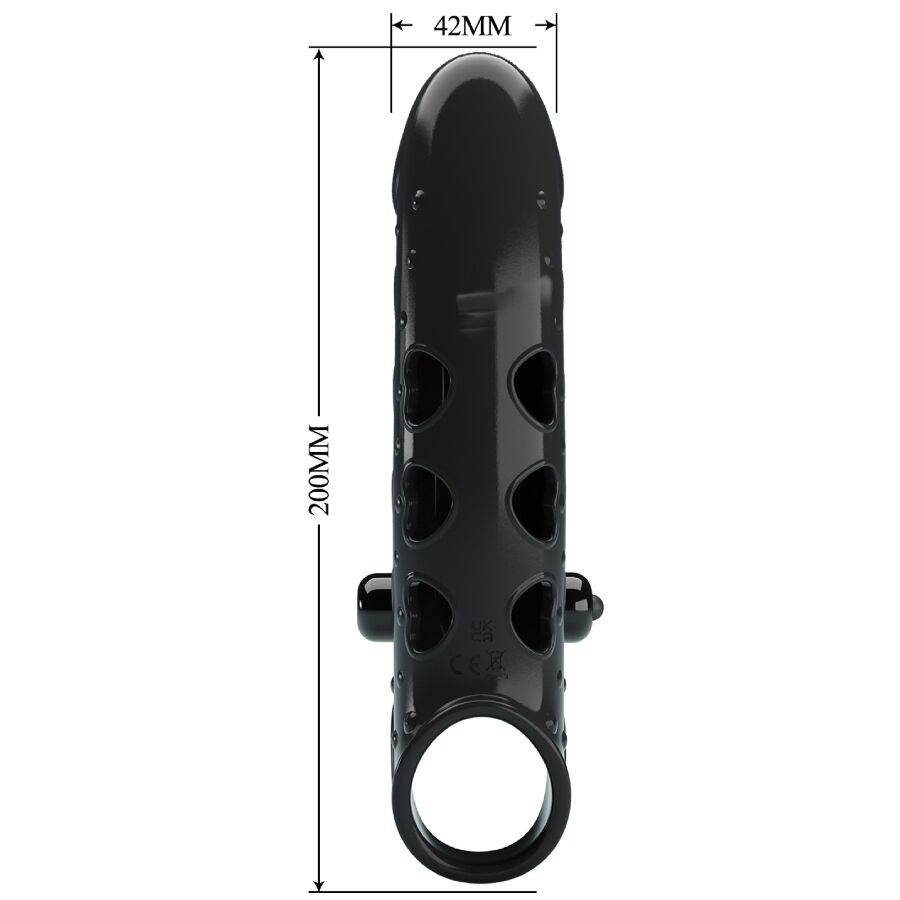 ROMANCE - VIBRATING PENIS SLEEVE BLACK - Toys "n" Us