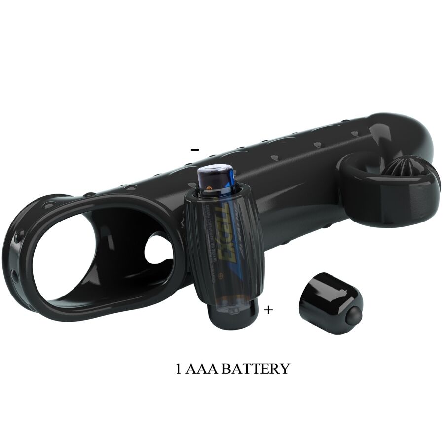ROMANCE - VIBRATING PENIS SLEEVE BLACK - Toys "n" Us