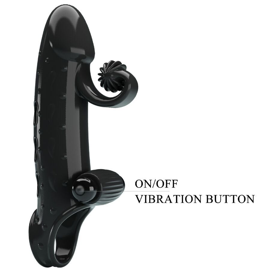 ROMANCE - VIBRATING PENIS SLEEVE BLACK - Toys "n" Us