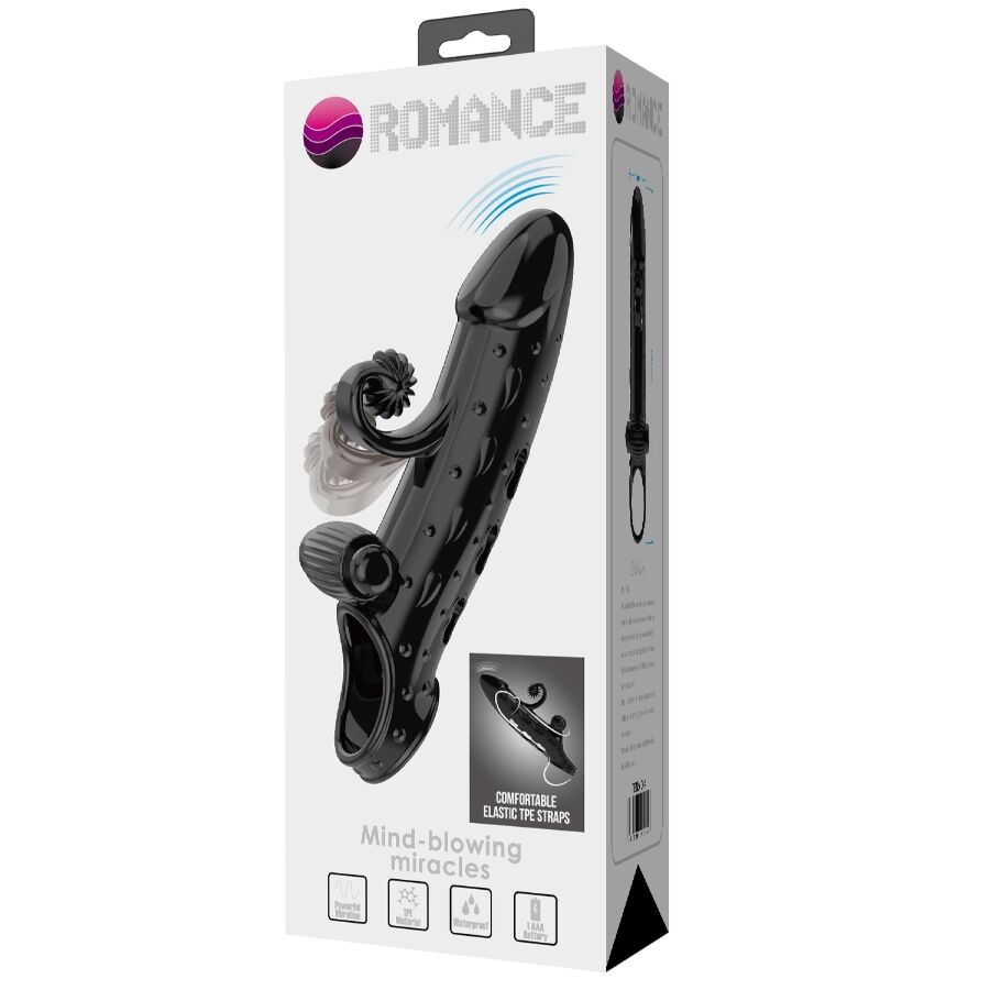 ROMANCE - VIBRATING PENIS SLEEVE BLACK - Toys "n" Us