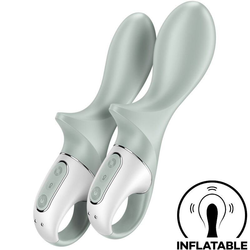 SATISFYER - AIR PUMP BOOTY 3 INFLATABLE ANAL VIBRATOR GREYGREEN - Toys "n" Us