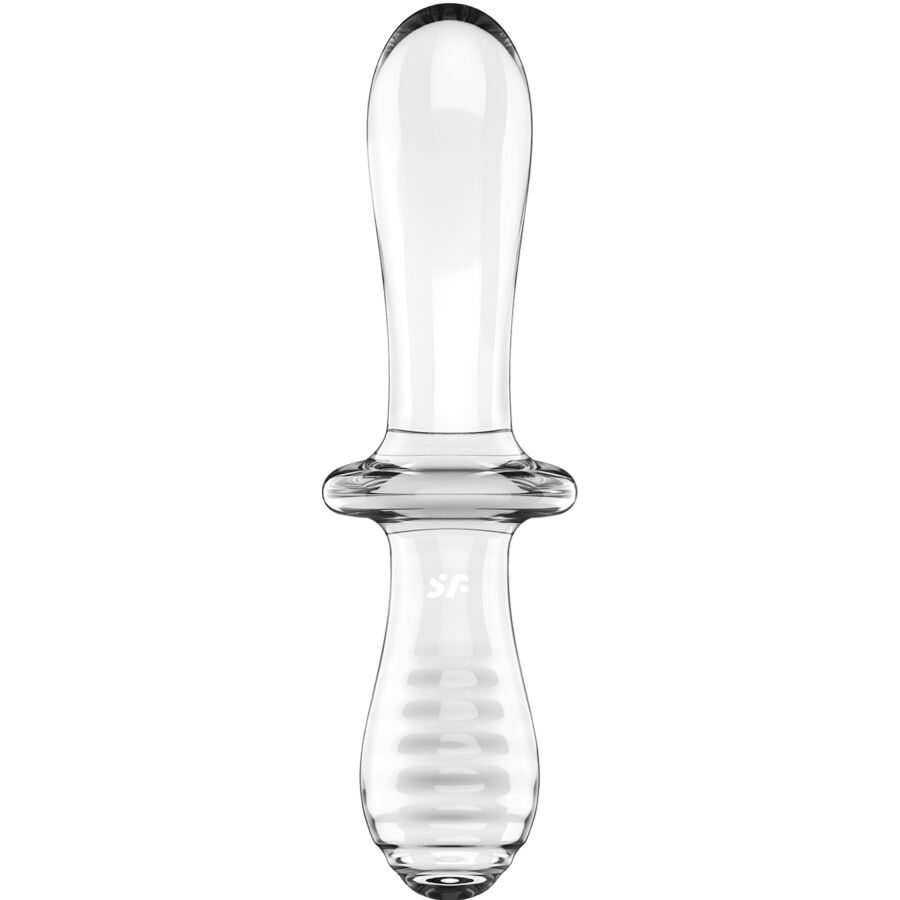 SATISFYER - DILDO DE CRISTAL DUPLO TRANSPARENTE - Toys "n" Us
