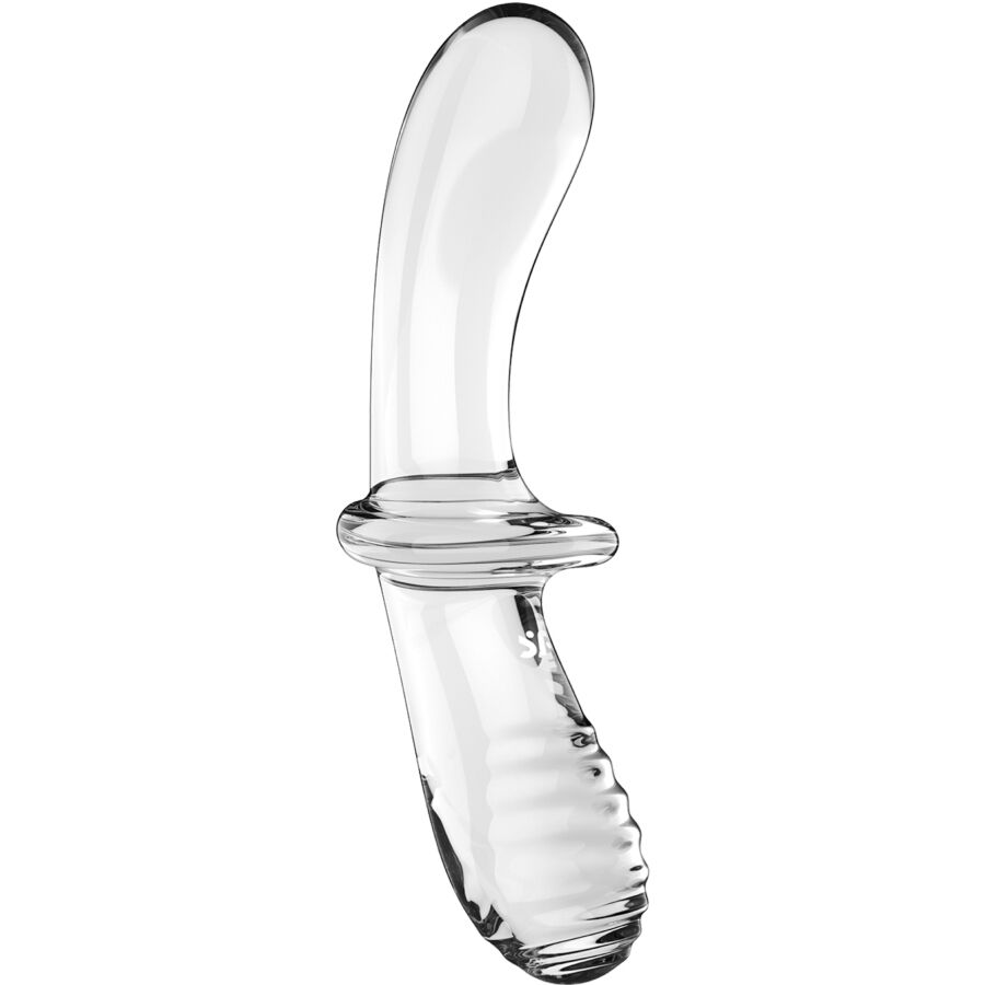 SATISFYER - DILDO DE CRISTAL DUPLO TRANSPARENTE - Toys "n" Us