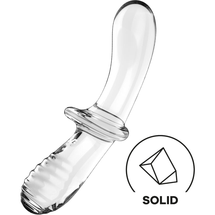SATISFYER - DILDO DE CRISTAL DUPLO TRANSPARENTE - Toys "n" Us
