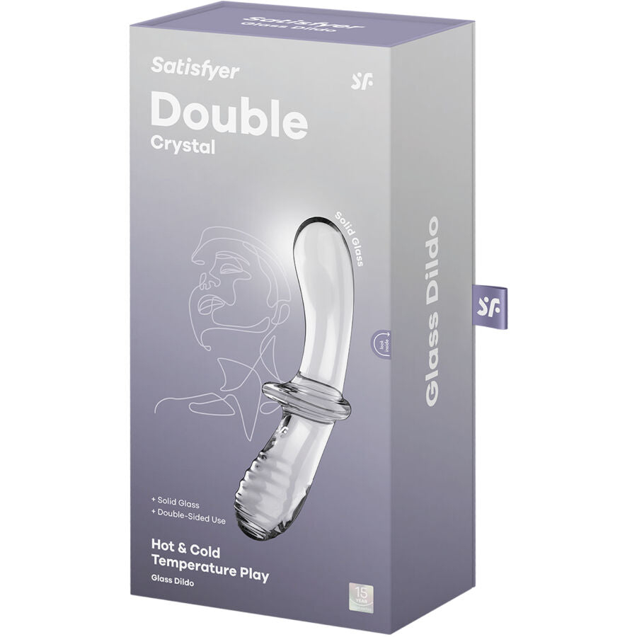 SATISFYER - DILDO DE CRISTAL DUPLO TRANSPARENTE - Toys "n" Us
