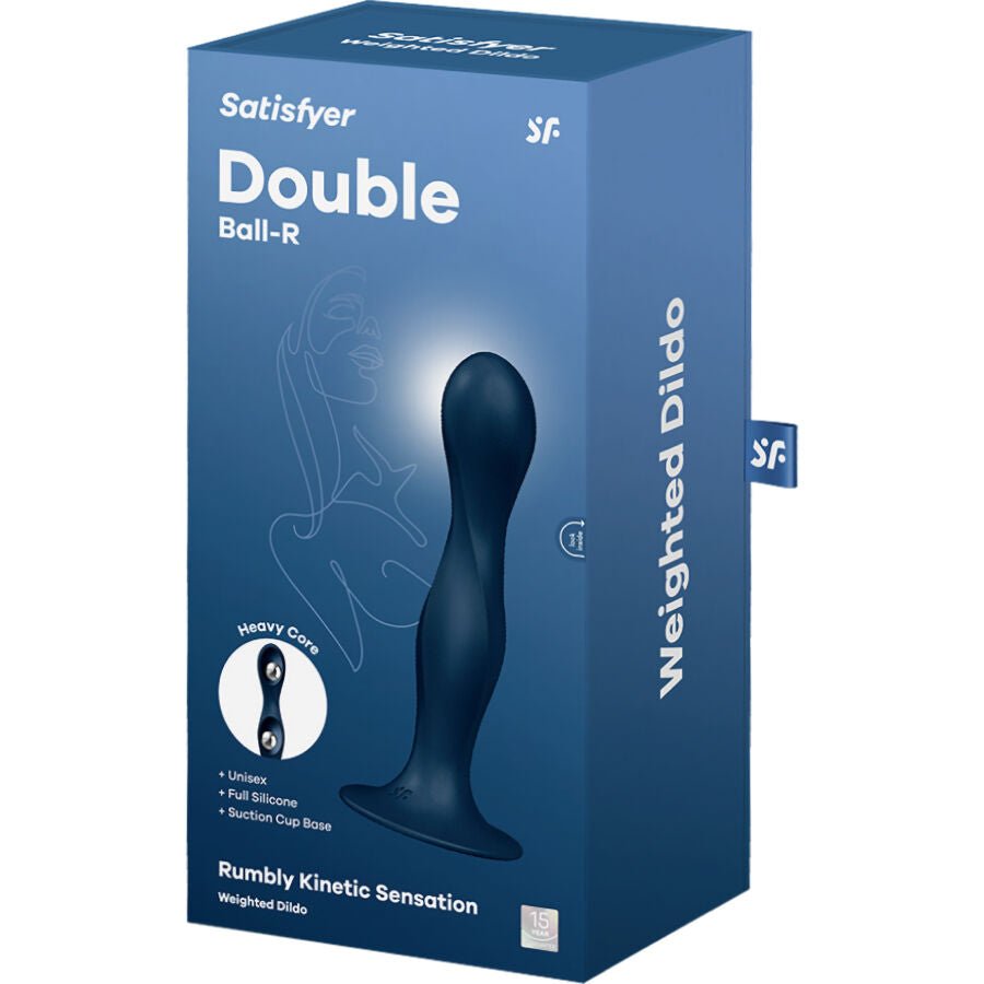 SATISFYER - DILDO DE SILICONE DUPLA BALL - R GARNET - Toys "n" Us