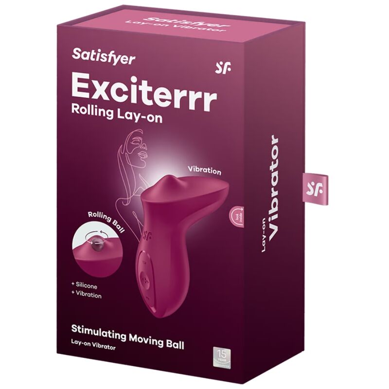 SATISFYER - EXCITERRR LAY - ON CLITORIS BERRY VIBRATOR - Toys "n" Us