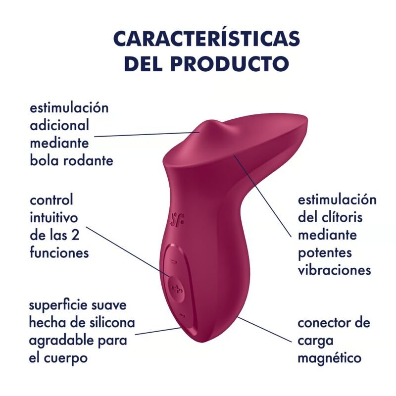 SATISFYER - EXCITERRR LAY - ON CLITORIS BERRY VIBRATOR - Toys "n" Us