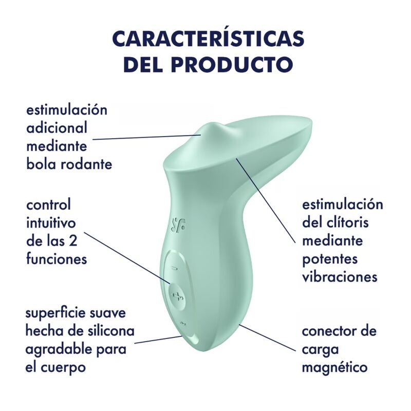 SATISFYER - EXCITERRR LAY - ON CLITORIS MINT VIBRATOR - Toys "n" Us