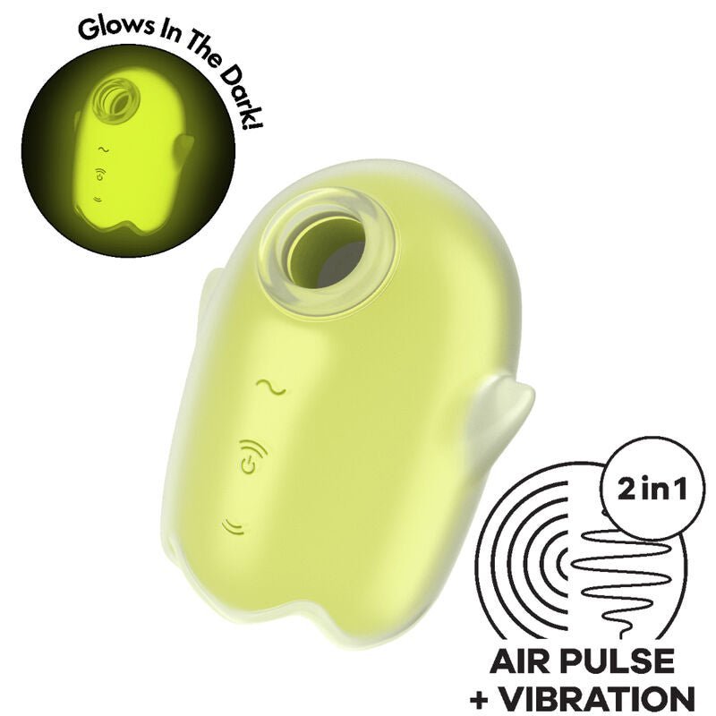SATISFYER - GLOWING GHOST AIR PULSE & VIBRADOR AMARELO - Toys "n" Us