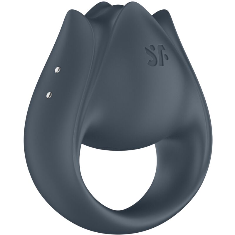 SATISFYER - PERFECT PAIR 2 MULTIVIBRATOR 2 IN 1 PENIS RING AND FINGER STIMULATOR GREY - Toys "n" Us