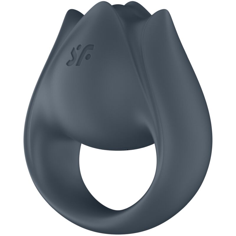 SATISFYER - PERFECT PAIR 2 MULTIVIBRATOR 2 IN 1 PENIS RING AND FINGER STIMULATOR GREY - Toys "n" Us