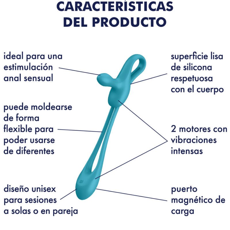 SATISFYER - PLUG & PLAY 1 MULTIVIBRADOR FLEXÍVEL - Toys "n" Us