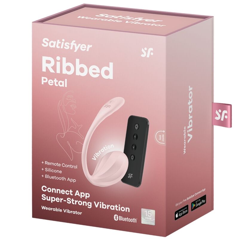 SATISFYER - RIBBED PETAL G POINT REMOTE CONTROL STIMULATOR ROSE FREE APP - Toys "n" Us